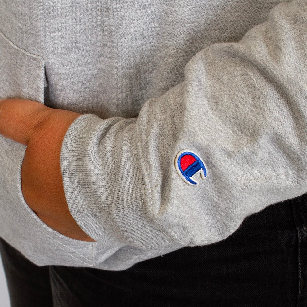 Women's Grey Champion Arched Oregon Ducks Powerblend Hoodie